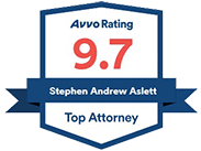 Avvo Rating 9.7 Stephen Andrew Aslett Top Attorney